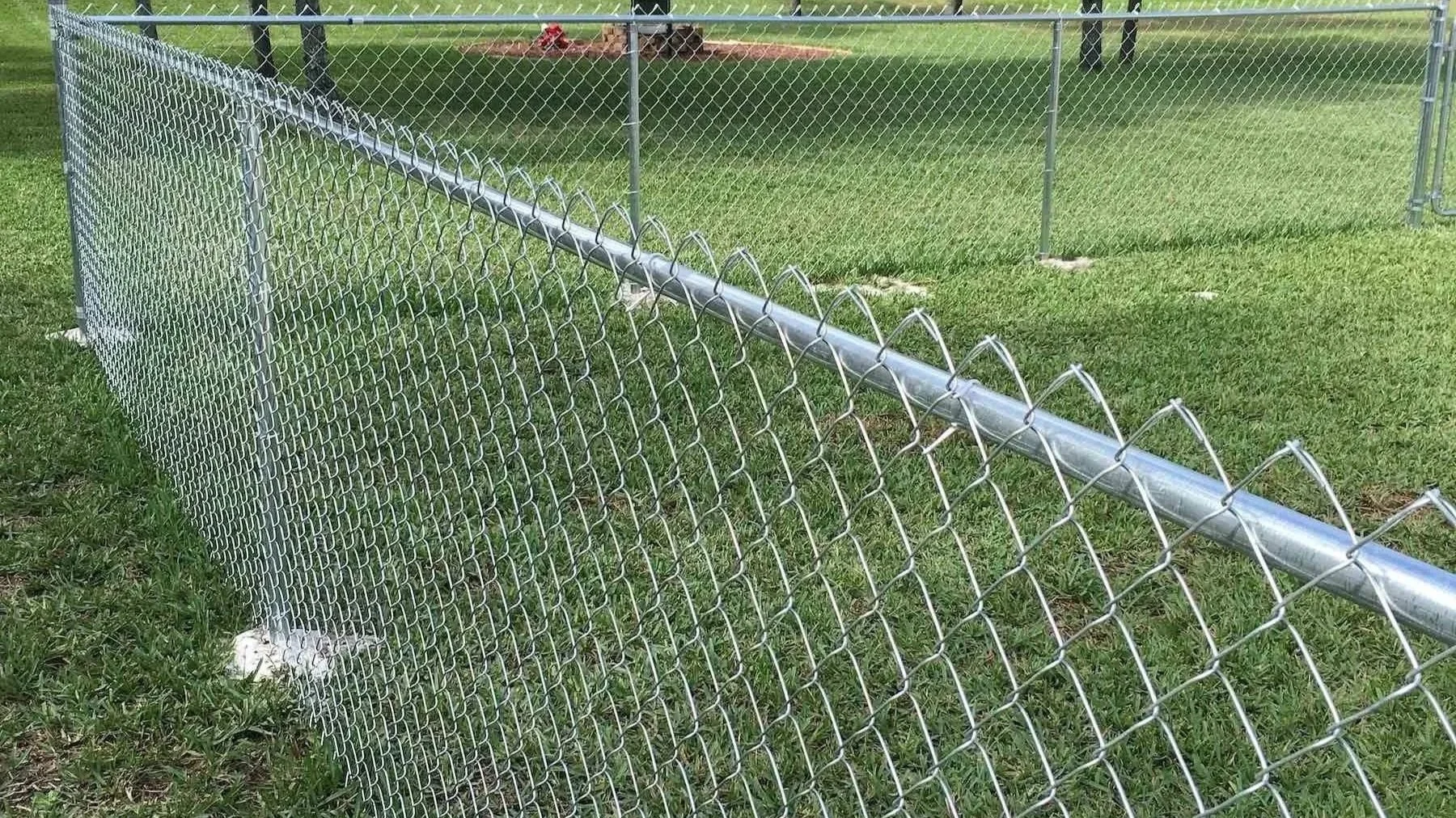 aluminum grill around a house