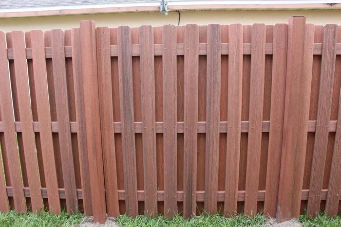 wooden fence around a house