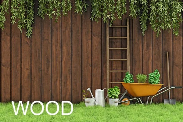 wooden fence around a house