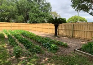 wooden fence around a house